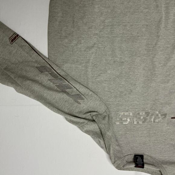 Tommy Jeans Y2K gray long sleeve shirt men’s XL spell out logo top - Picture 4 of 6